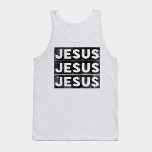 Jesus Jesus Jesus Name Religious Christian Tank Top